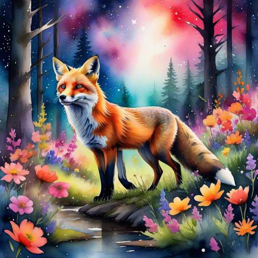 Fox in Enchanted Forest