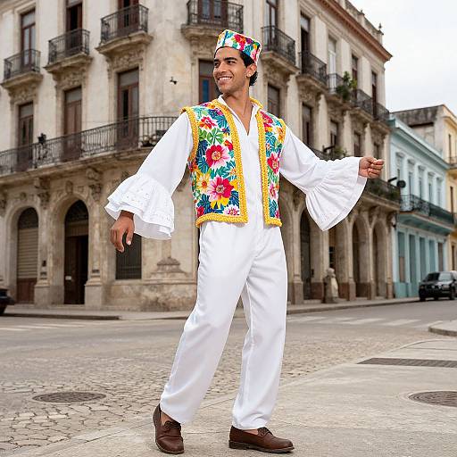 Male Model in Traditional Havana Outfit