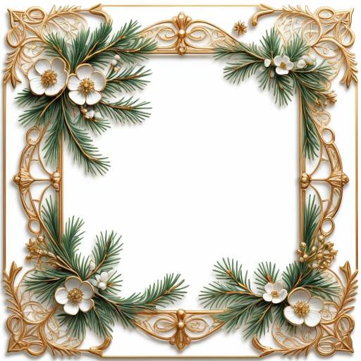 Elegant Victorian Frame with Floral Details