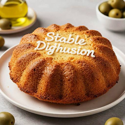 Olive Oil Pound Cake Photography