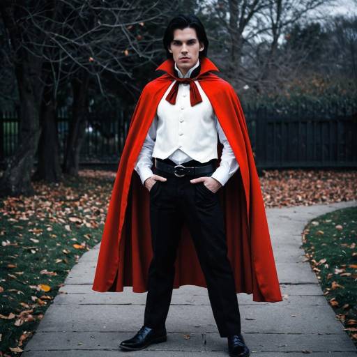 Adult Male Dracula Costume Portrait