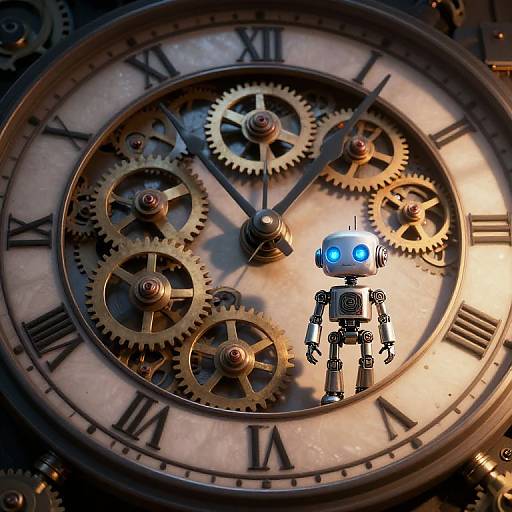 Tiny Robot in Giant Clockwork