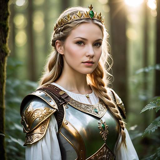 Fantasy Portrait of a Young Warrior