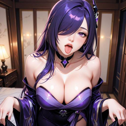 Mystical Cowgirl with Purple Aesthetic