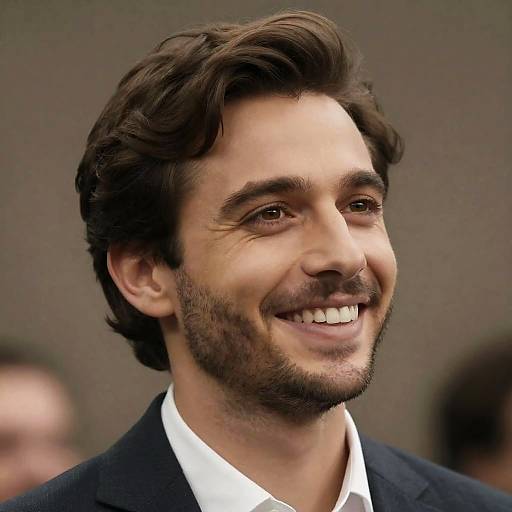 Warm Portrait of a Smiling Man