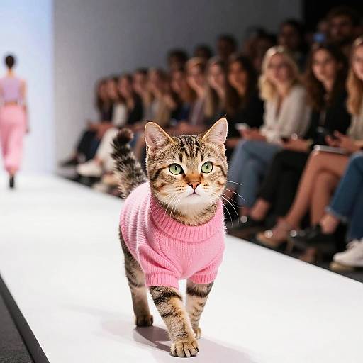 Adorable Catwalk: Baby Cat Fashion Show