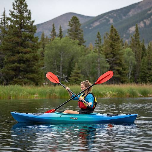 Serene Kayaking on Colorado Lake