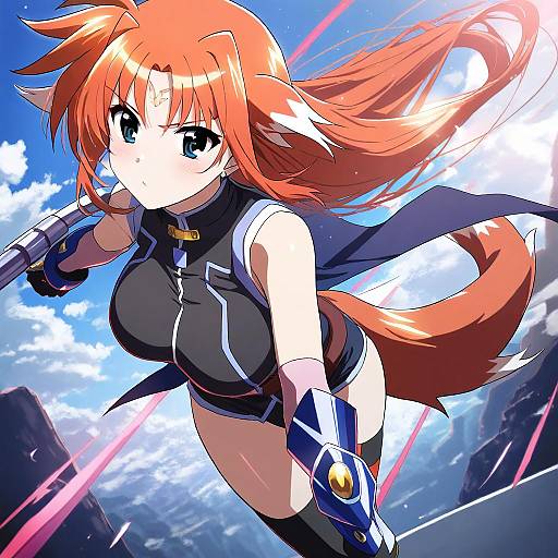 Illustration of Arf, lyrical nanoha in the style of Mizunashi (second run)