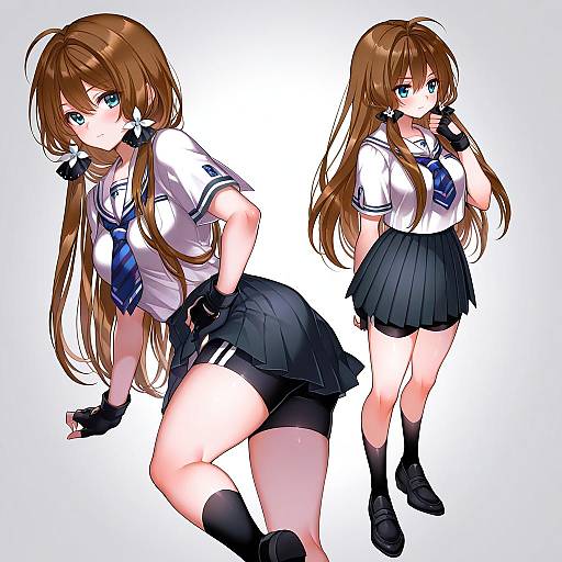 Illustration of Arihara tsubasa, cinderella series in the style of Mamaloni