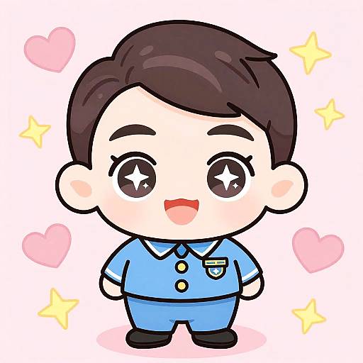 Kawaii Anime Character Portrait