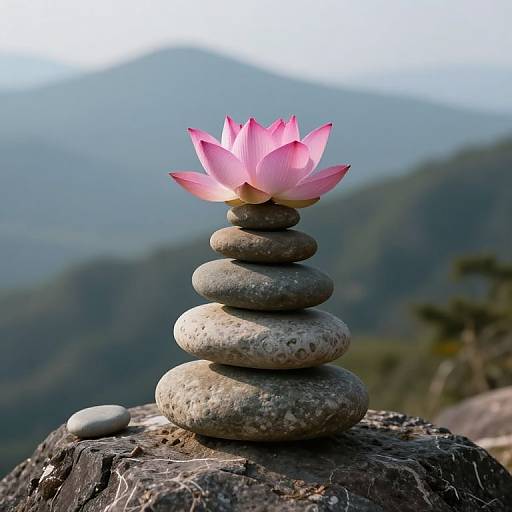 Serene Stones and Lotus Harmony