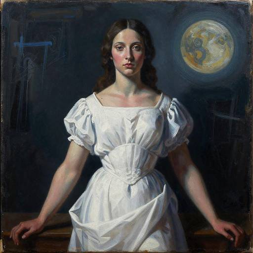 Neoclassical Muse of Nightmares Portrait