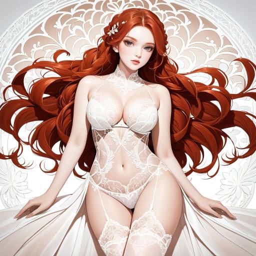 Luminous Beauty in Elegant Lingerie Luminous Beauty in Elegant Lingerie