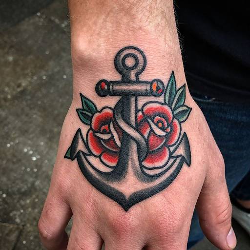 Vintage Sailor Boys Hand Tattoo