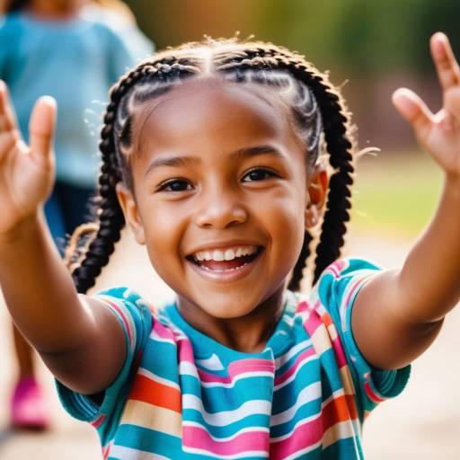 Joyful Dance of a Young Girl
