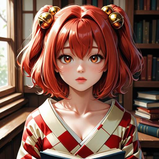 Charming Kosuzu in Traditional Kimono