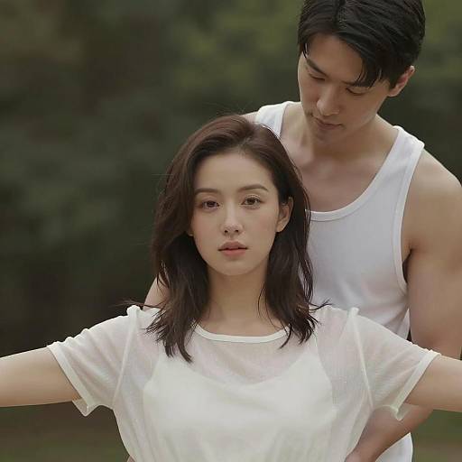 Intimate Portrait of Couple in Nature