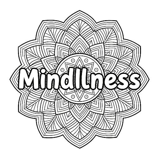 Mandala Word Coloring Page Generator