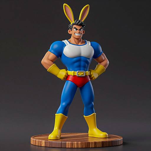Heroic Bunny Eared Statue Display