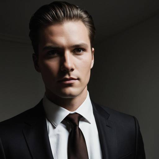 Young Man in Sharp Tailored Suit