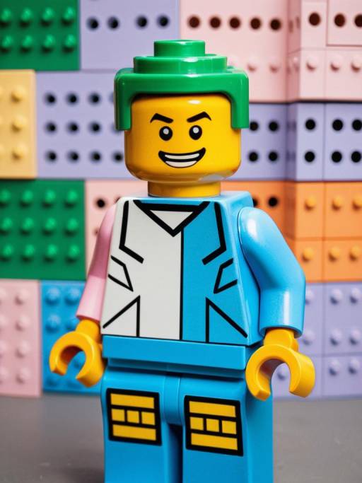 Realistic Lego Costume Portrait Photography