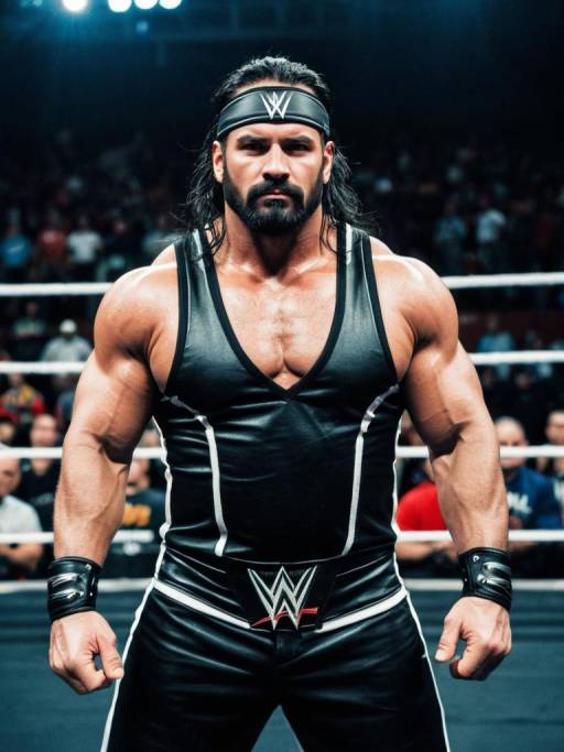 Photorealistic WWE Fighter Cosplay Scene