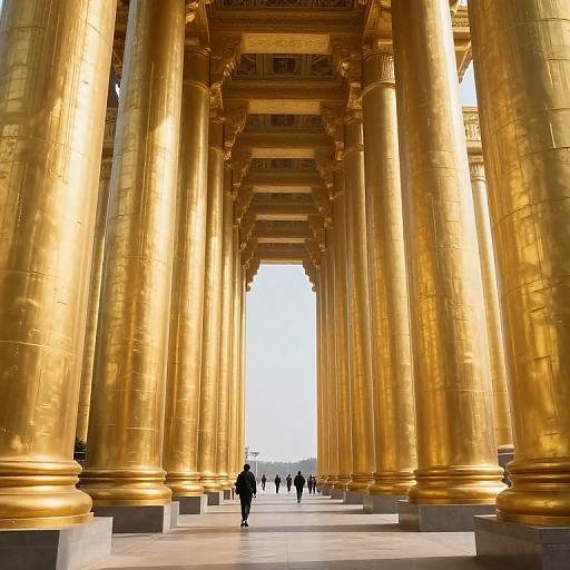 Endless Golden Pillars Avenue