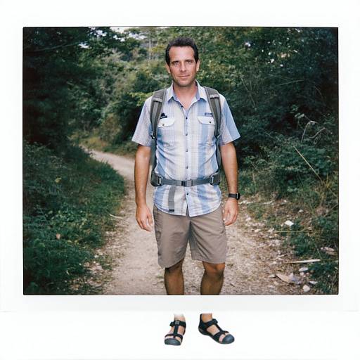 Outdoor Adventure with Stylish Hiker