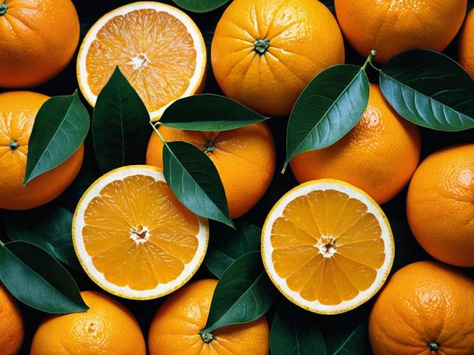 Close-Up Cantaloupe Color Wallpaper Design