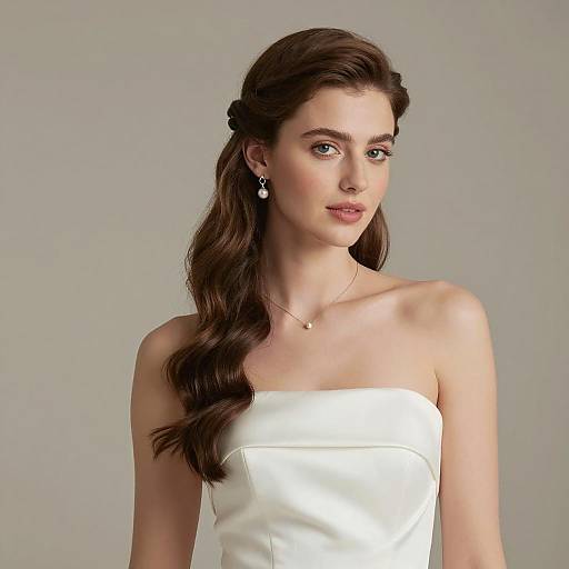 Elegant Wedding Portrait of a Beautiful Bride