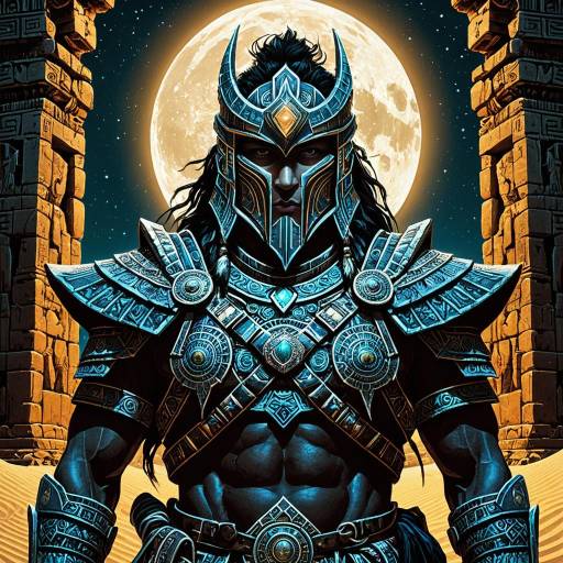 Arcane Desert Guardian in Ancient Ruins