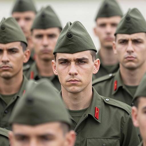 Group of Soldiers in Military Uniforms