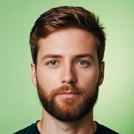 Portrait of Young Bearded Man