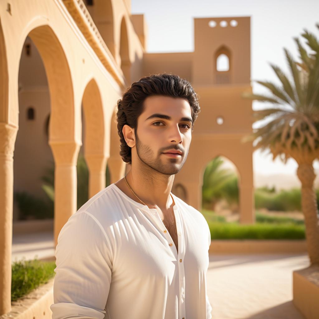 Stunning Middle-Eastern Man in Nature