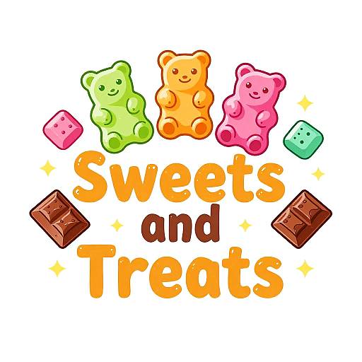 Colorful Sweets and Treats Logo