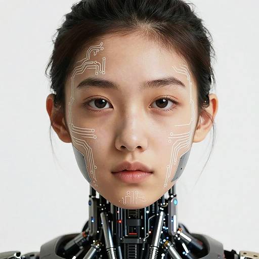 Fictional Character with Robotic Enhancements