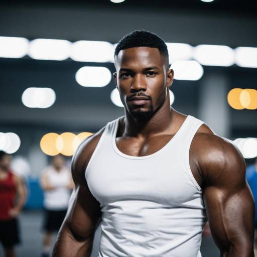 Carl Johnson Muscle Cosplay with Bokeh Effect