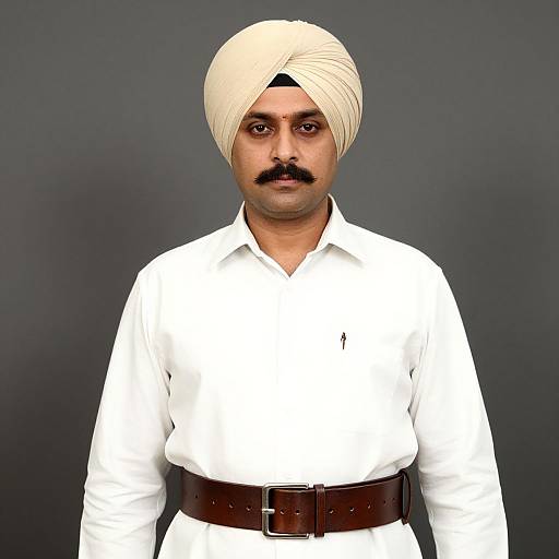 Portrait of Veer Savarkar in Turban