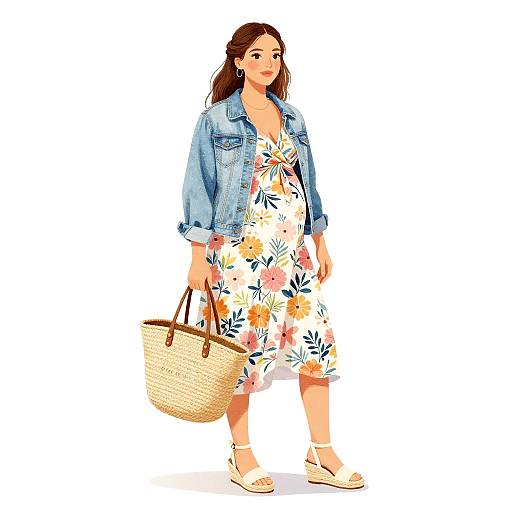 Gouache Pastel Maternity Brunch Illustration