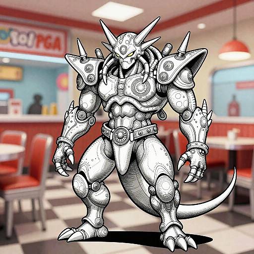 Intricate Mewtwo Pop Art Coloring