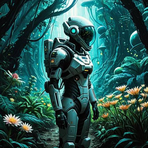 Space Botanist in Alien Jungle Space Botanist in Alien Jungle