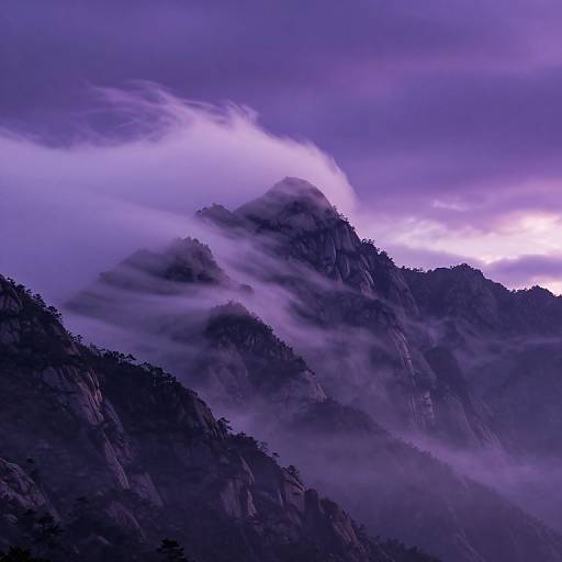 Violet Skies and Living Mountains