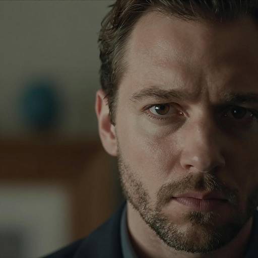 Mysterious Man in Dim Lighting