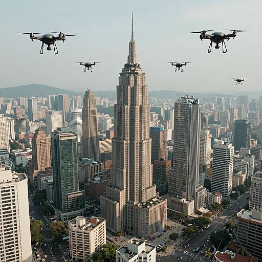 Autonomous Drone Cities Reflect Emotions