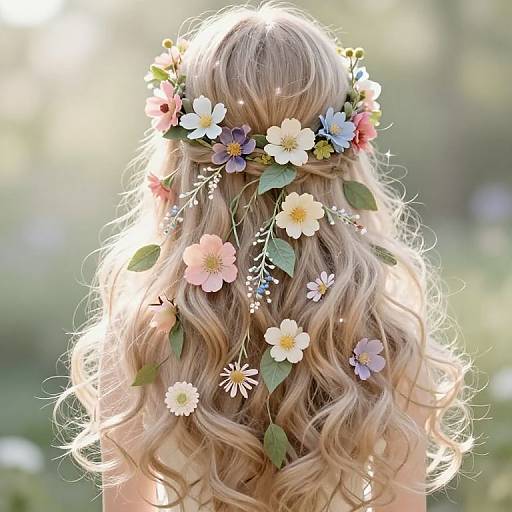Whimsical Fairy Tale Floral Hair