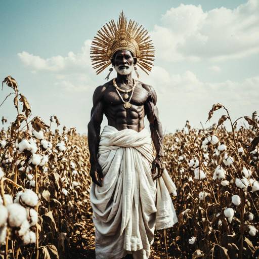 Banton Deity of Harvest in Cotton Field