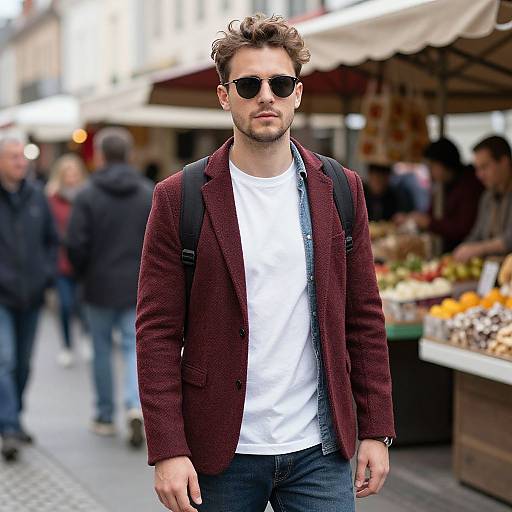 Bold European Men's Street Fashion