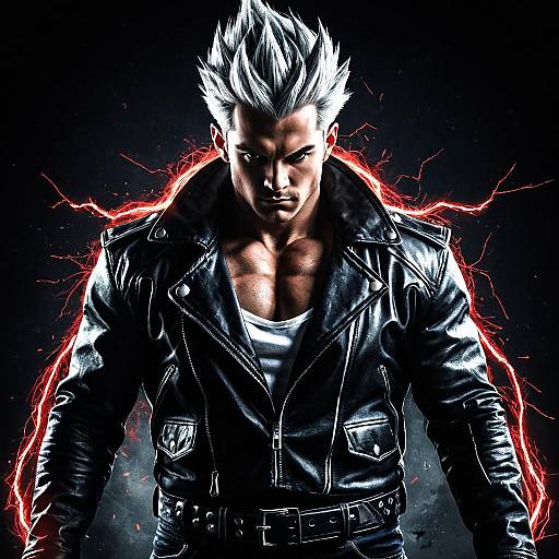 Super Saiyan Beast in Leather Jacket