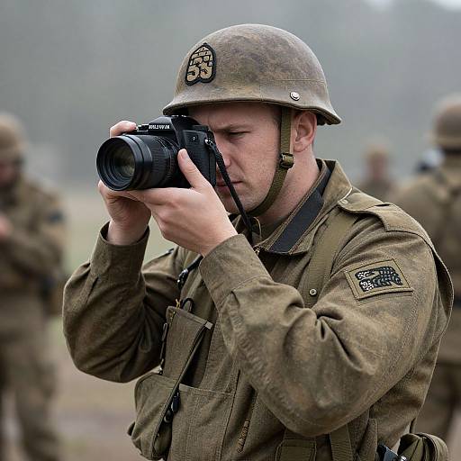 WWI Soldier with Camera