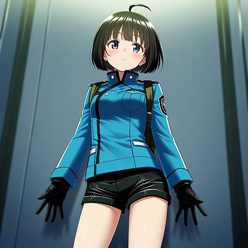 Illustration of Amatori chika, world trigger in the style of Mizunashi (second run)